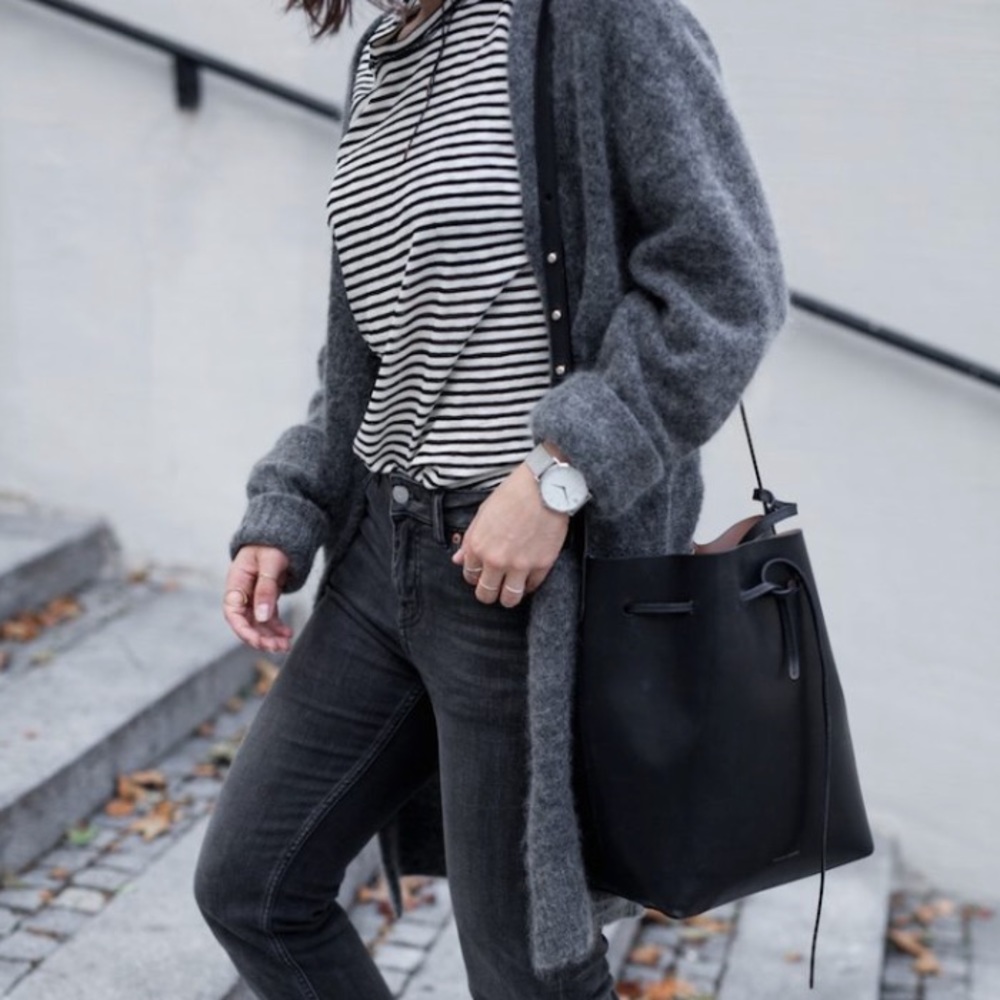 Acne Raya Mohair Melange cardigan